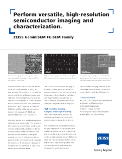Preview image of Performing high-resolution semiconductor imaging and characterization with GeminiSEM FE-SEM